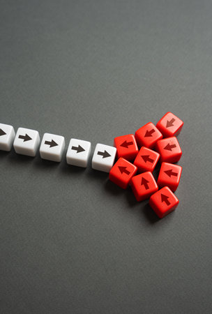 Resist the pressure. Suppress progress, ideas and initiatives. Stop work. Confront enemies.の写真素材