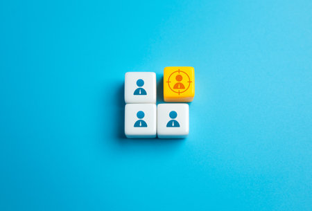 Headhunting and search for new employees. Recruiting. Consumer targeting.の写真素材