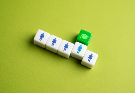 Get a grant for education. Competition for admission to study. Social lift. Meritocracy. The importance of education and developed skills.の写真素材