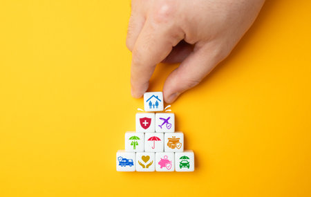 All types of insurance services and payments. Tailored insurance solutions. With increasing uncertainties, the demand for ensures financial security, peace of mind for individuals and businesses alikeの写真素材