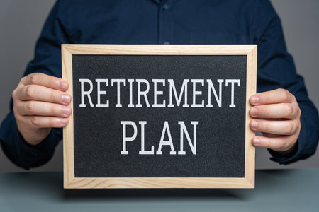 Retirement plan. Diverse investments, health coverage, passive income streams. Sustainability and flexibility.の写真素材