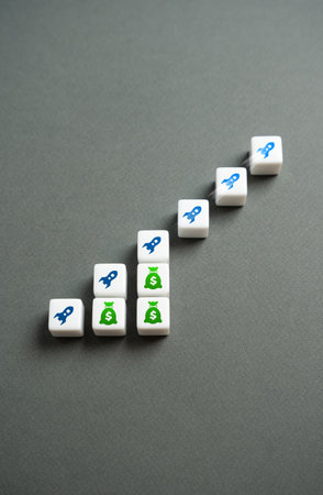 Successful startup launch with financial help in the beginning. Business growth innovation. Seed...