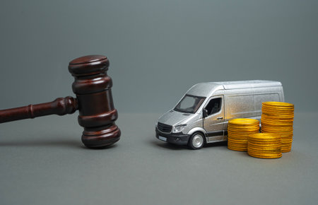 Legal service for logistics companies. Regulation of the transport industry. Taxation. Handle contracts, liability issues, customs, and licensing, supporting smooth operations, risk managementの写真素材