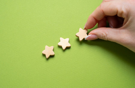 Give a three star rating. Online reviews.