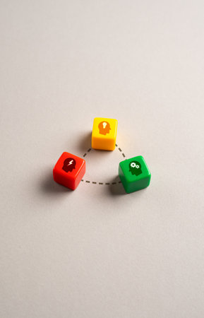 A team in which each member is the best in his field and qualities. Temperaments and psychotypes. Diverse team of top professionals, each bringing strengths, skills traits to collaborative success.の写真素材