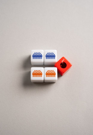 A social bomb of discord in society. Social inequality, injustice, or policy divides spark unrest...