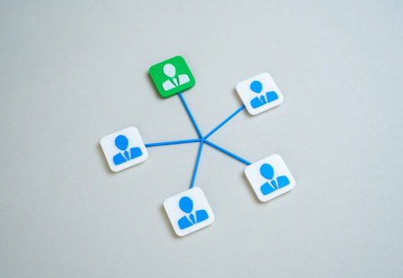 Leader and team. Joining forces. Selecting a candidate for leadership. Leadership development, group alignment, unity under collective vision and responsibility.の写真素材