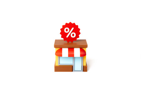 Shop and promotional prices. Attraction of buyers. Sales strategies. Seasonal offers. Competitive pricingの写真素材