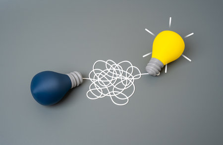 Come up with an idea. Creative search. Development of concepts. Unexpected solutions. Start of new projects. Inspiration and innovation. Mental breakthrough.の写真素材