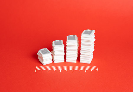 Increase in document flow. Overregulation and reporting of business. Growing bureaucratic burden. Increasing compliance pressure. Bureaucratic barriers.の写真素材