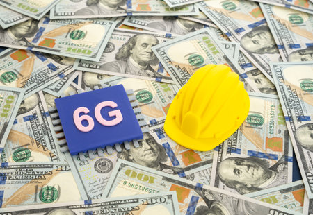 Construction of 6G networks. Next-generation telecommunications, digital infrastructure, high-speed...
