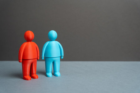 Two people with opposing political views, values, and visions. The differences and dissimilarities...