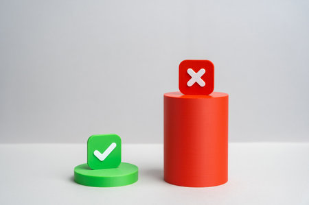 The majority are against it in the poll. Political analysis, market research. Opinion surveys, referendums, social studies.の写真素材