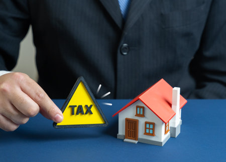 New taxes on housing and real estate. Fiscal policy discussions, investment strategy updates and property market regulation insights.の写真素材