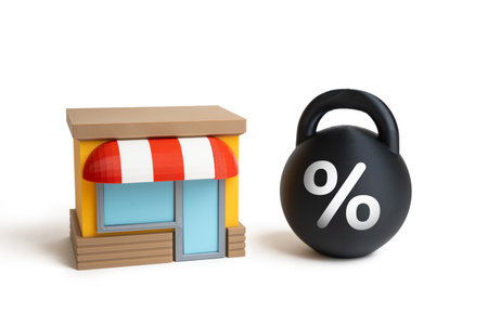 Tax pressure on small businesses. Financial strain and regulatory challenges. Entrepreneurship, fiscal policy updates, SME analytics and economic development.の写真素材