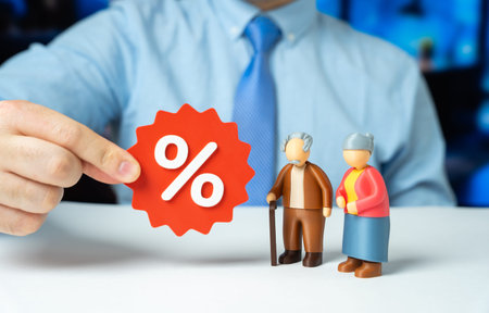 Discounts and promotions for senior customers. Special offers encourage loyalty. Silver economy...