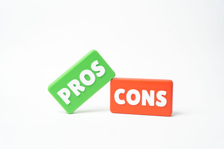 Pros and cons. Predominance of positive qualities over negative ones. Balanced evaluation guides...