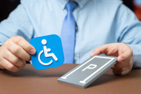 Creating more parking spaces for people with disabilities. Inclusive urban planning accessibility...