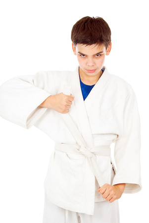 Taekwondo sports handsome guyの写真素材