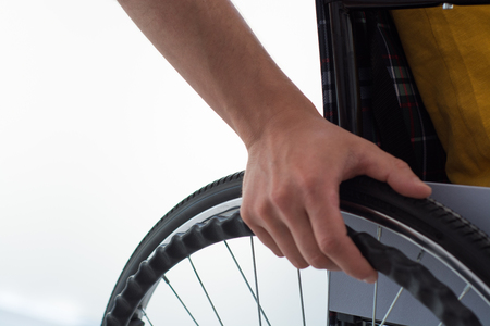Businessman On Wheelchairの写真素材