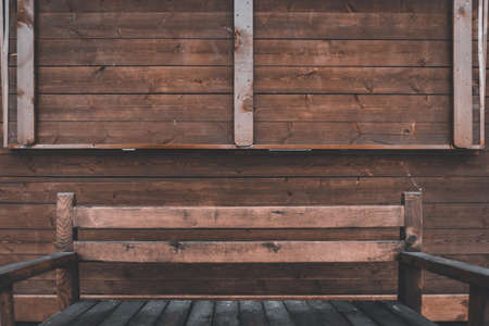 wooden house and wood plank