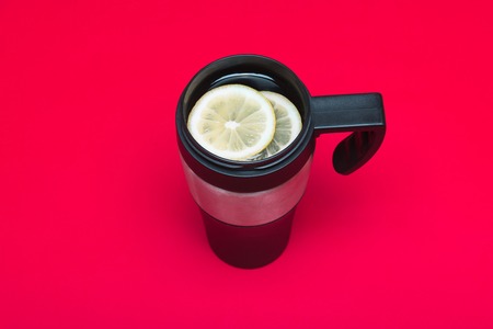 Thermo mug with tea
