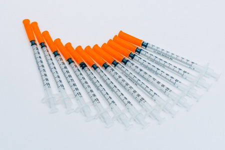 Treatment against addiction. Vaccination of people. Insulin injection. Diabetesの写真素材