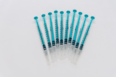 Treatment against addiction. Vaccination of people. Insulin injection. Diabetesの写真素材