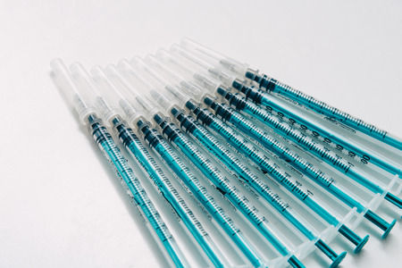 Treatment against addiction. Vaccination of people. Insulin injection. Diabetesの写真素材