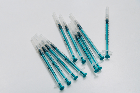 Treatment against addiction. Vaccination of people. Insulin injection. Diabetesの写真素材