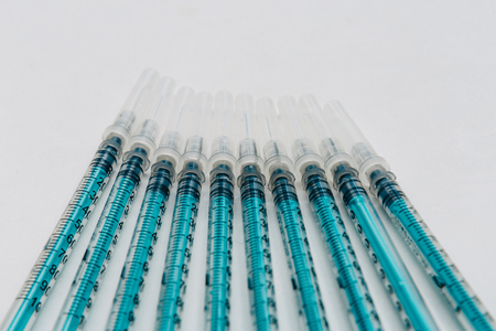 Treatment against addiction. Vaccination of people. Insulin injection. Diabetesの写真素材