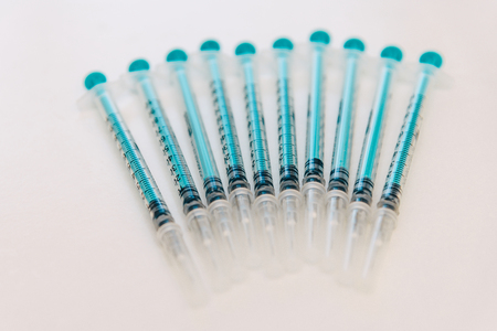 Treatment against addiction. Vaccination of people. Insulin injection. Diabetesの写真素材