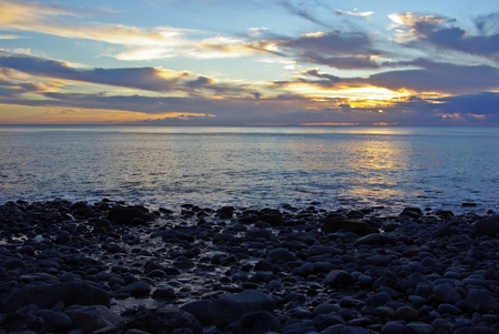 stone beachの写真素材