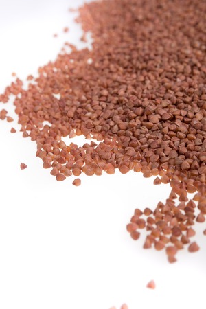 Buckwheat on a white background. Isolated.の写真素材