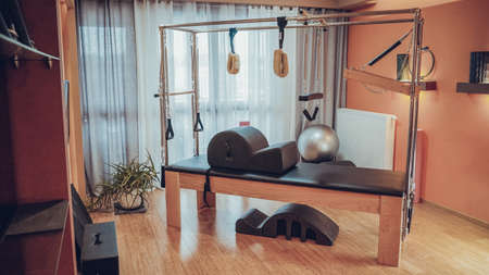 Home hall for pitales. Pilates machinesの写真素材