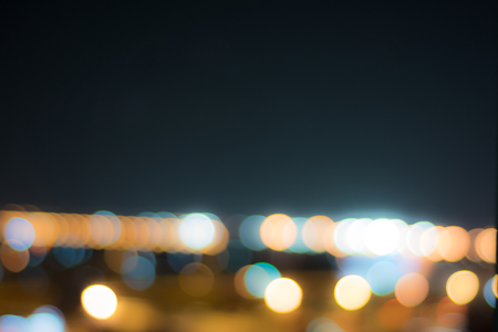 Abstract blured bokeh from bangkok cityの写真素材