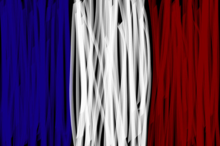 france flag freehand drawingのイラスト素材