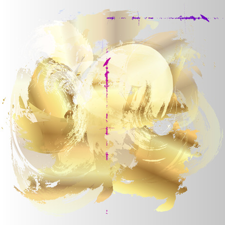 Watercolor style gold abstract backgroundのイラスト素材