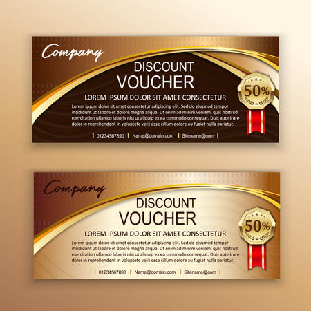 Discount voucher template with luxury pattern,sale banner, vector illustrationのイラスト素材