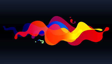 Sound wave or pulse line background. Vector abstract microphone voice digital gradient for music technology and equalizer patternのイラスト素材