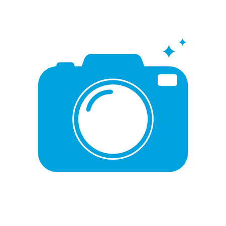Photo camera icon. Vector illustrationのイラスト素材