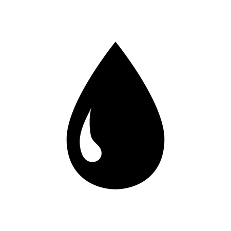Water Icon. Rain Drop, Aquatic Signage. Liquid Symbol Vector Illustrationのイラスト素材