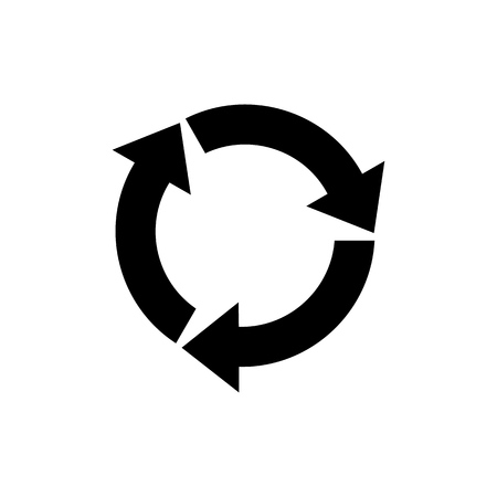 Rotation icon vector. Rotation or reload symbol iconのイラスト素材