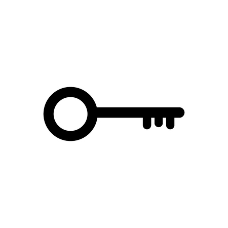 Key icon symbol vector. on white background editableのイラスト素材