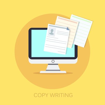 Documents  icon - vector copy documents Illustration isolated for graphic and web design with copy writingのイラスト素材