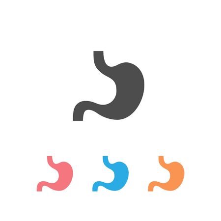 Stomach set Icon on white. Vector Illustrationの写真素材