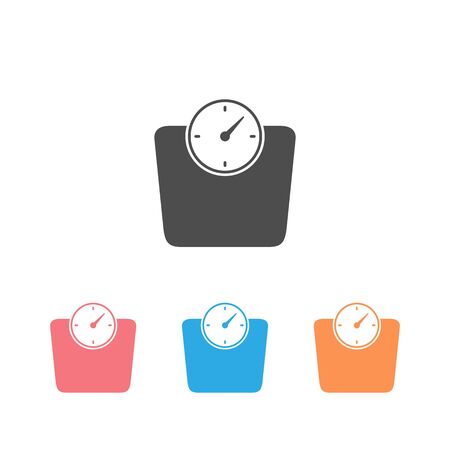 Scales icon set on white. Vectorの写真素材