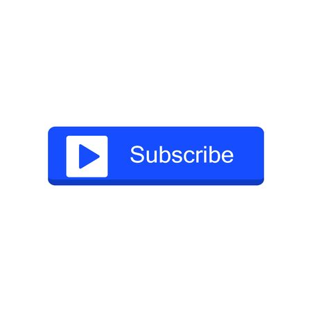Vector subscribe videos channel button icon illustrationのイラスト素材