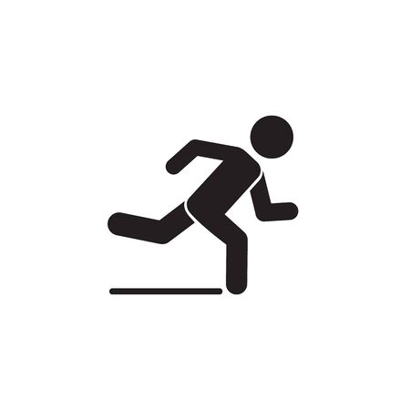 Runner icon. Logo element illustration. Runner symbol design. colored collection. Runner concept. Can be used in web and mobileのイラスト素材