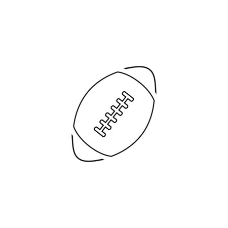 American football line icon. Vector in flatのイラスト素材